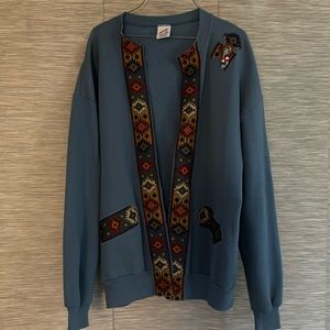 Vintage Aztec sweatshirt xl